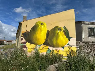 Juzbado, mural de Marta Lapeña