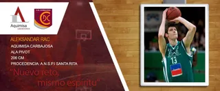 El ala pivot serbio Aleksandar Rac, nuevo jugador del Aquimisa Carbajosa