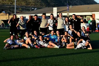 El femenino de Unionistas celebra la victoria ante el Palencia | FOTO UNIONISTAS FEMENINO