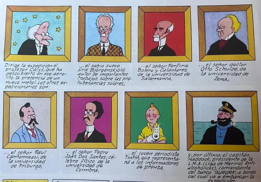 Guiño de Hergé a la Universidad de Salamanca