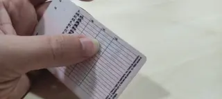 Reverso del carnet de conducir 