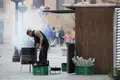 Puesto de castañas. ARCHIVO