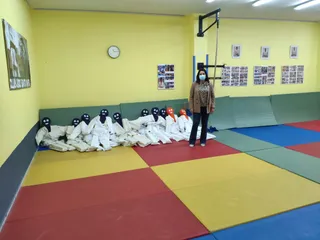 Obras en la sala de judo