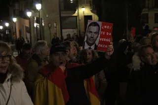 Concentración en contra de la amnistía