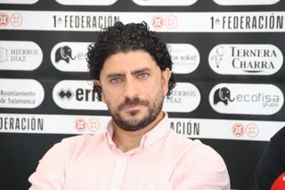 Rubén Andrés, en la presentación de Iván Moreno, Aitor Pascual y Pau Martínez | FOTO ANDREA MATEOS