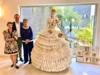 Nueva obra artesanal de papel en el Ayuntamiento de Santa Marta