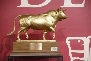 Trofeo Toro de Oro otorgado en la Feria Taurina Virgen de la Vega 2025 | Juanes