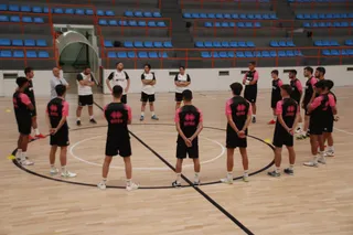 Primer entrenamiento de Unionistas FS con Javier Hernández a la cabez