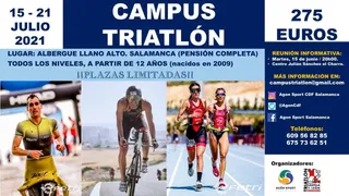 Alberto Bravo y Pablo Gómez organizan el primer campus escolar de triatlón en la provincia de Salamanca