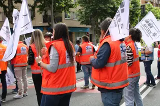 GALERÍA | El Comité de Empresa de Ambulancias llevan a cabo concentraciones en la Gerencia de Salud de Área de Salamanca 9 de mayo.