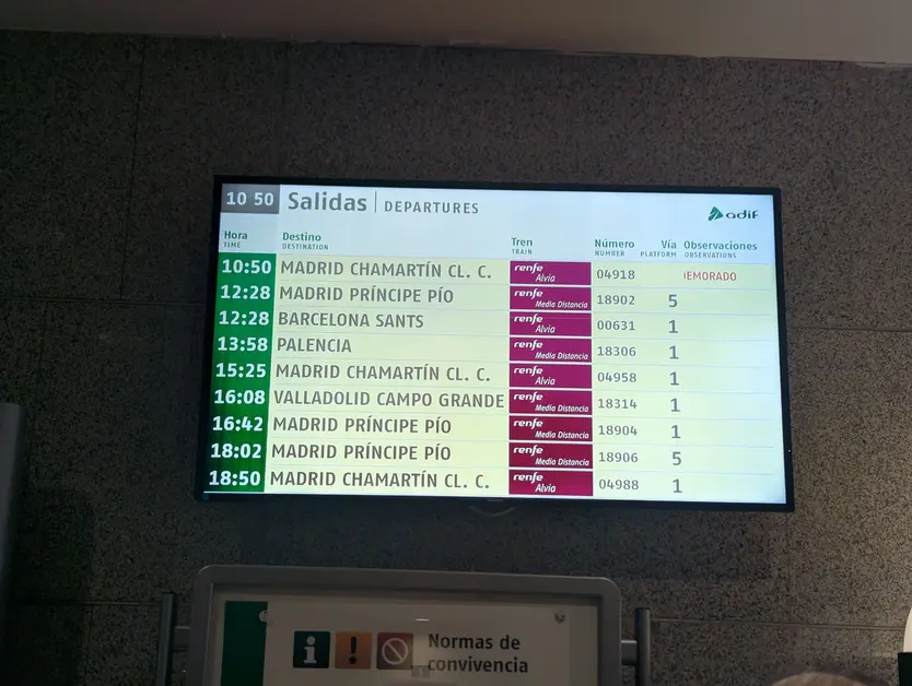 Retrasos en los trenes de Salamanca a Madrid