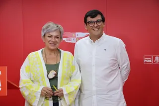 Elena Diego y Kevin Pérez en rueda de prensa