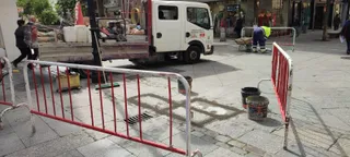 Obras. Cortes de tráfico. Archivo