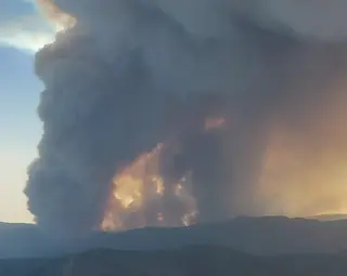 Incendio Pinofranqueado desde la Sierra de Francia 