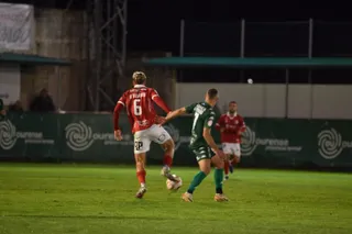 Rabadán, ante el Arenteiro | FOTO UNIONISTAS CF