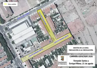 Calle Fernando De Santos, sacada de Google Maps
