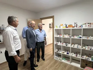 Javier Iglesias visita La Alamedilla. Diputación de Salamanca