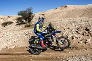 Lorenzo Santolino, en el Dakar.