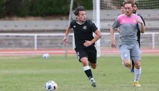 Bermejo, en un partido ante el filial del Salamanca CF UDS / FOTO SALAMANCA24HORAS.COM