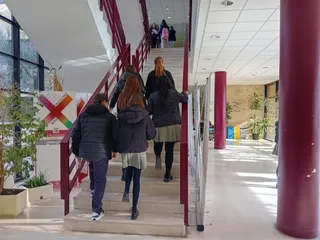 Preuniversitarios visitando la Facultad de Ciencias Sociales