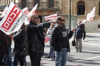 Concentración de los sindicatos por una mejora salarial