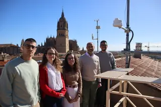 David Pérez, Rosa Pilar Merchán, Judith García, Alejandro Medina y Julián González. ANDREA MATEOS 