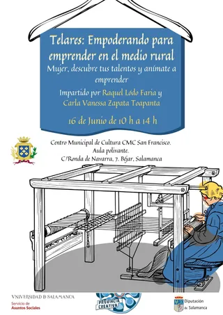 Telares Tejer para emprender en el medio rural. Foto: Ayuntamiento de Béjar