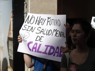 Manifestación Salud Mental. Foto Álex Zea-EP