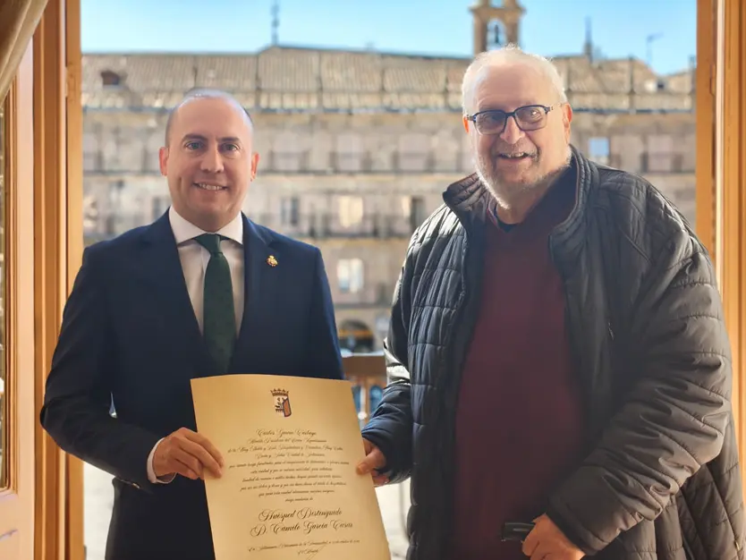 Camilo García, nombrado Huésped Distinguido de Salamanca
