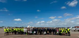 Foto de familia de la celebración del 50 aniversario 'De la ENA a Adventia"