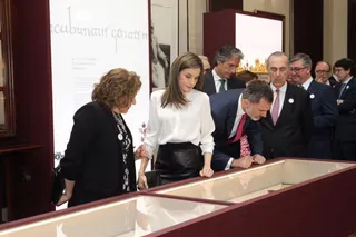 Inauguración de la exposición en la Biblioteca Nacional