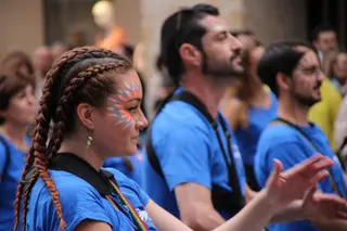 El taller de batucada K Charros organizado e impartido por la Asociación Cultural Educativa Blocco Charro sale a la calle este con el objetivo de acercar el mundo de la percusión afrobahiana a la ciu (36)