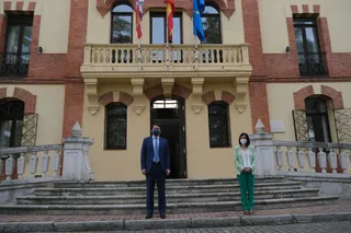 Reunión de Alfonso Fernández Mañueco y Carolina Darias