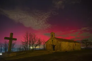 Auroras Boreales en Monterrubio de la Armuña | Startrails Salamanca