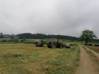 Empacando en una parcela
