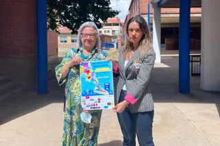 Carmen Calvo y Teresa Benito