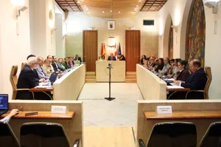 La Corporación Municipal celebra sesión ordinaria del Pleno en el Ayuntamiento de Salamanca. Foto de archivo.