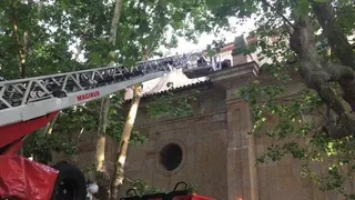 Desprendimiento en la Iglesia del Arrabal