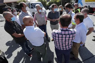 Visita al Puesto de Mando Avanzado de El Barraco