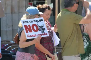 Imagen de una protesta en Salamanca contra el biogás | Belén Hurtado