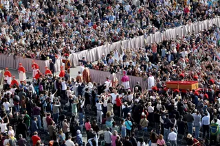 Traslado del papa Francisco para ser velado. EP