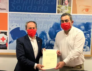 Javier Cembellín, presidente comarcal de Cruz Roja Española en Santa Marta