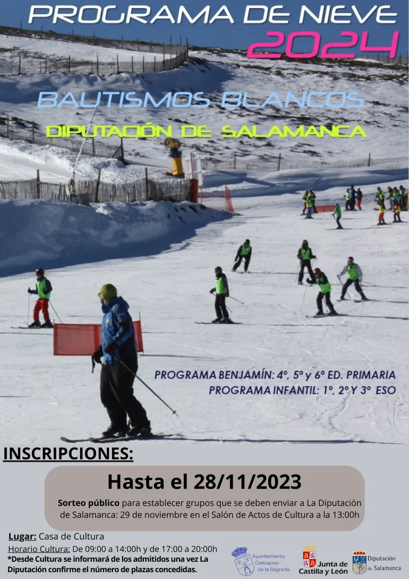 Carbajosa, Programa Bautismos Blancos 2024