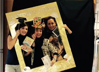 Éxito del photocall literario de la biblioteca