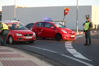 Colapsada la circunvalación de Salamanca a su paso por el polígono de El Montalvo por un accidente con cuatro coches implicados