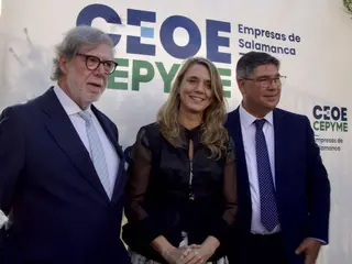 CEOE Cepyme Salamanca celebra el acto de entrega de los Premios CEOE Cepyme Salamanca con la presencia de la presidenta de Cepyme, Ángela de Miguel; y el presidente de CEOE Castilla y León, Santiago Aparicio. |Agencia ICAL