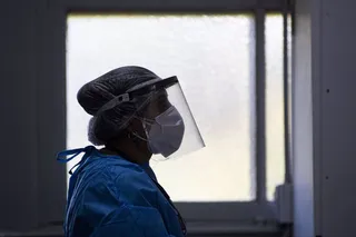 Una sanitaria, durante la pandemia. | EP