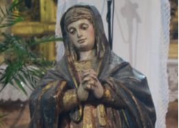 Virgen Dolorosa De Negrilla De Palencia