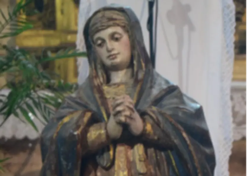 Virgen Dolorosa De Negrilla De Palencia