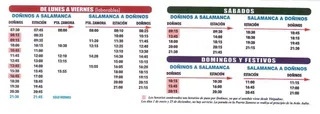 Doñinos horarios bus
